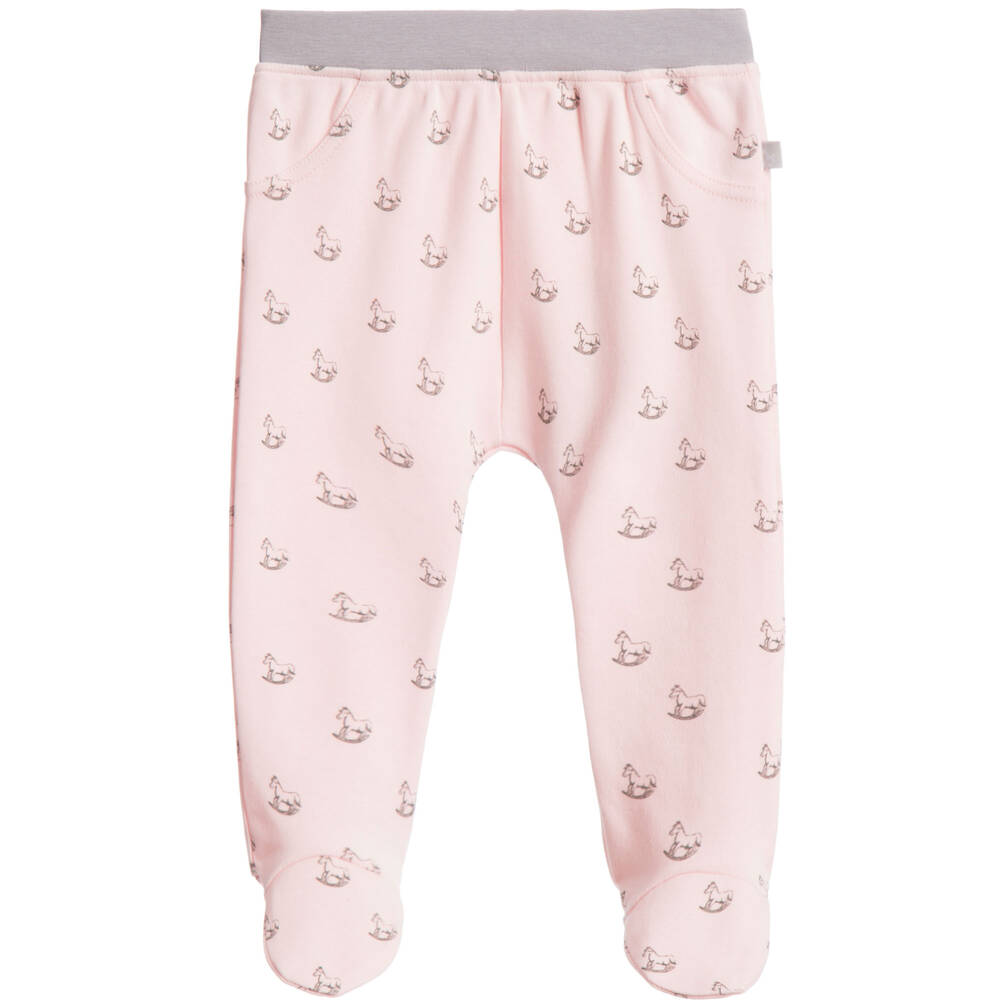 The Little Tailor - Pink Cotton Baby Leggings | Childrensalon