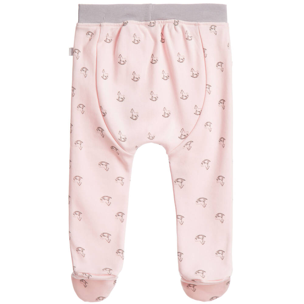 The Little Tailor-Pink Cotton Baby Leggings | Childrensalon Outlet