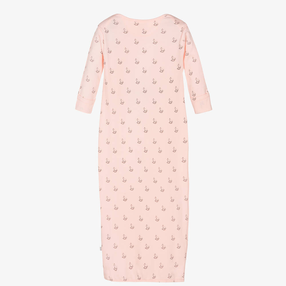 The Little Tailor-Pink Cotton Baby Night Gown | Childrensalon Outlet