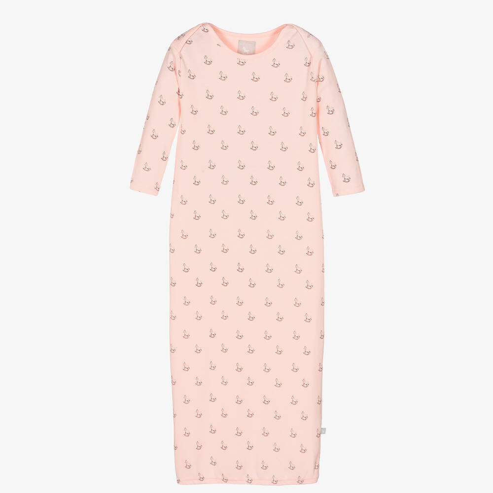 The Little Tailor - Pink Cotton Baby Night Gown | Childrensalon