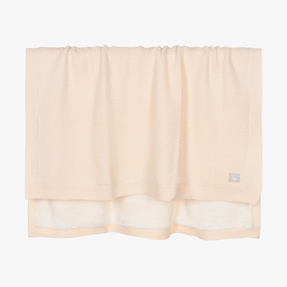 The Little Tailor - Розовое трикотажное одеяло (80 см) | Childrensalon