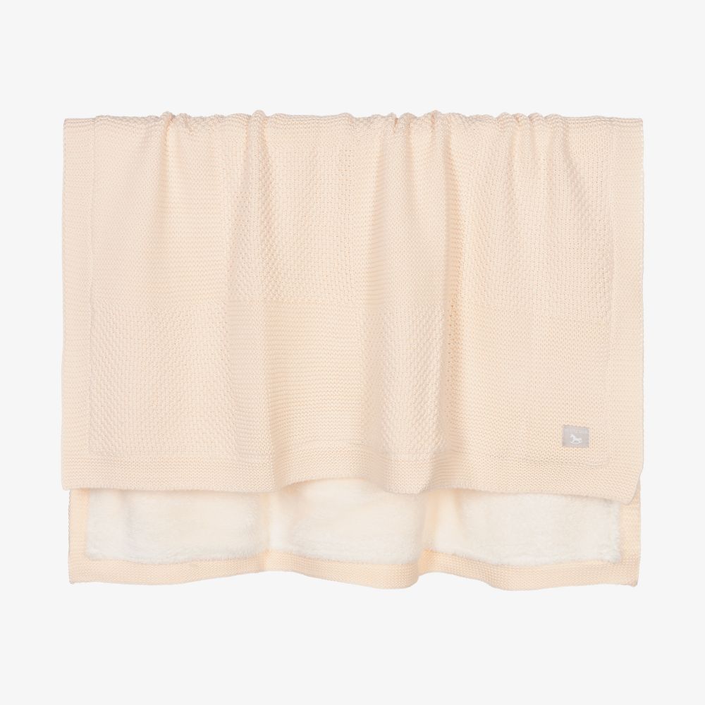 The Little Tailor-Pink Knitted Blanket (80cm) | Childrensalon Outlet
