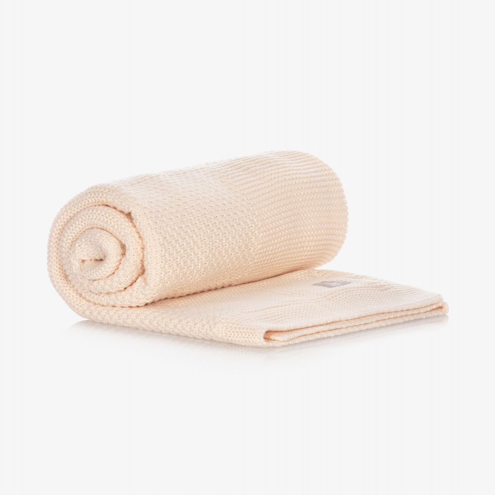 The Little Tailor-Pink Knitted Blanket (80cm) | Childrensalon Outlet