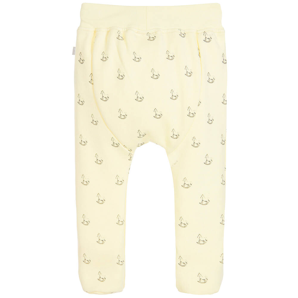 The Little Tailor-Yellow Cotton Baby Leggings | Childrensalon Outlet