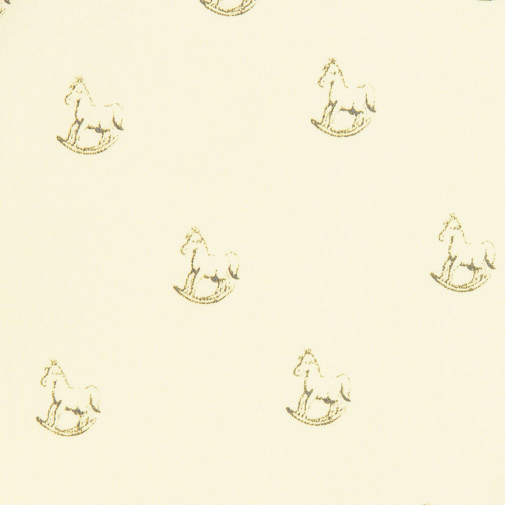 The Little Tailor-Yellow Jersey Rocking Horse Baby Trousers | Childrensalon Outlet