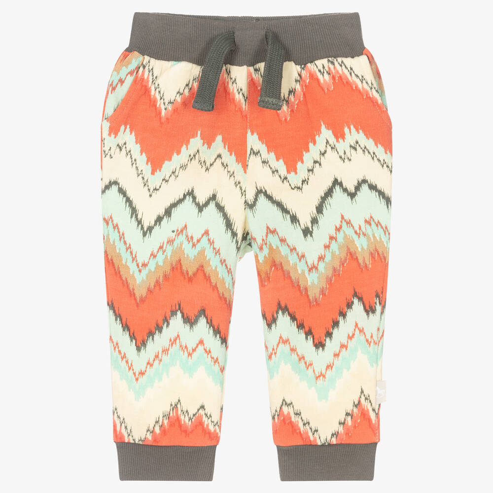 The Little Tailor-Zigzag Stripe Baby Joggers | Childrensalon Outlet