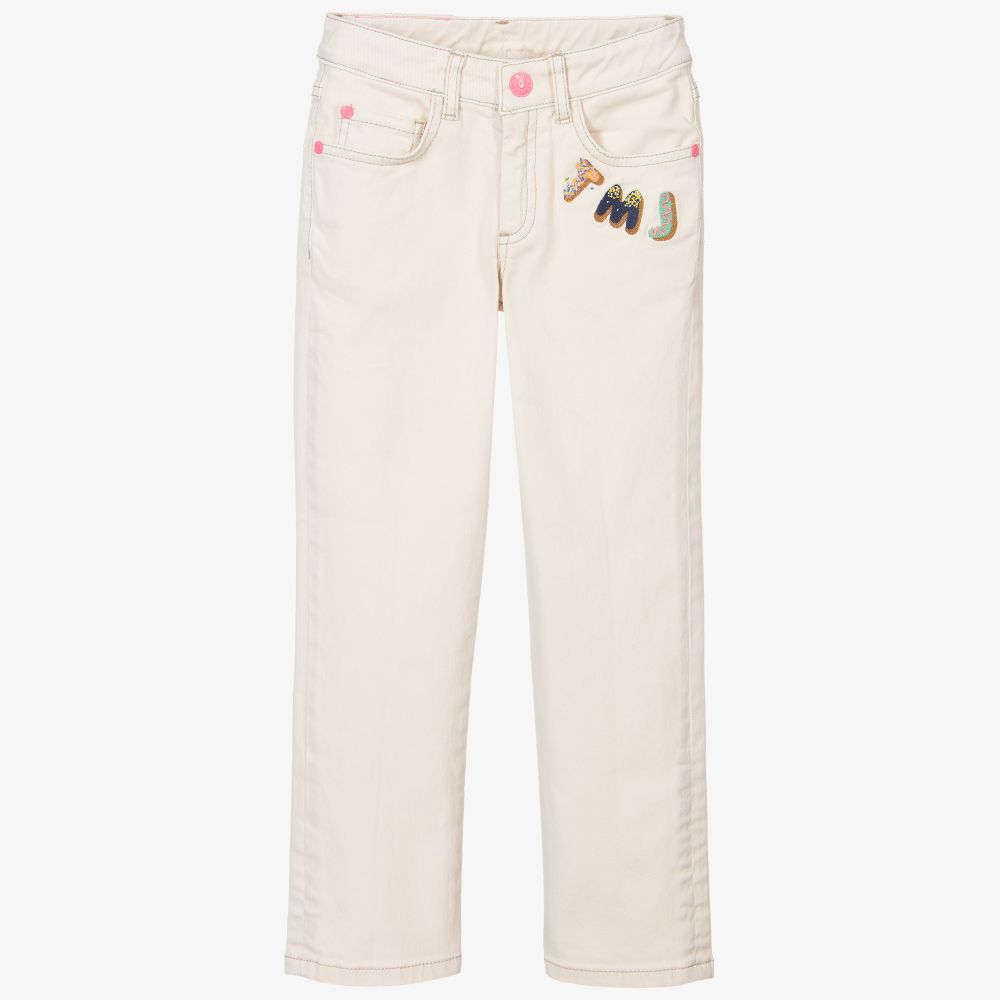 MARC JACOBS - Кремовые джинсы для девочек  | Childrensalon