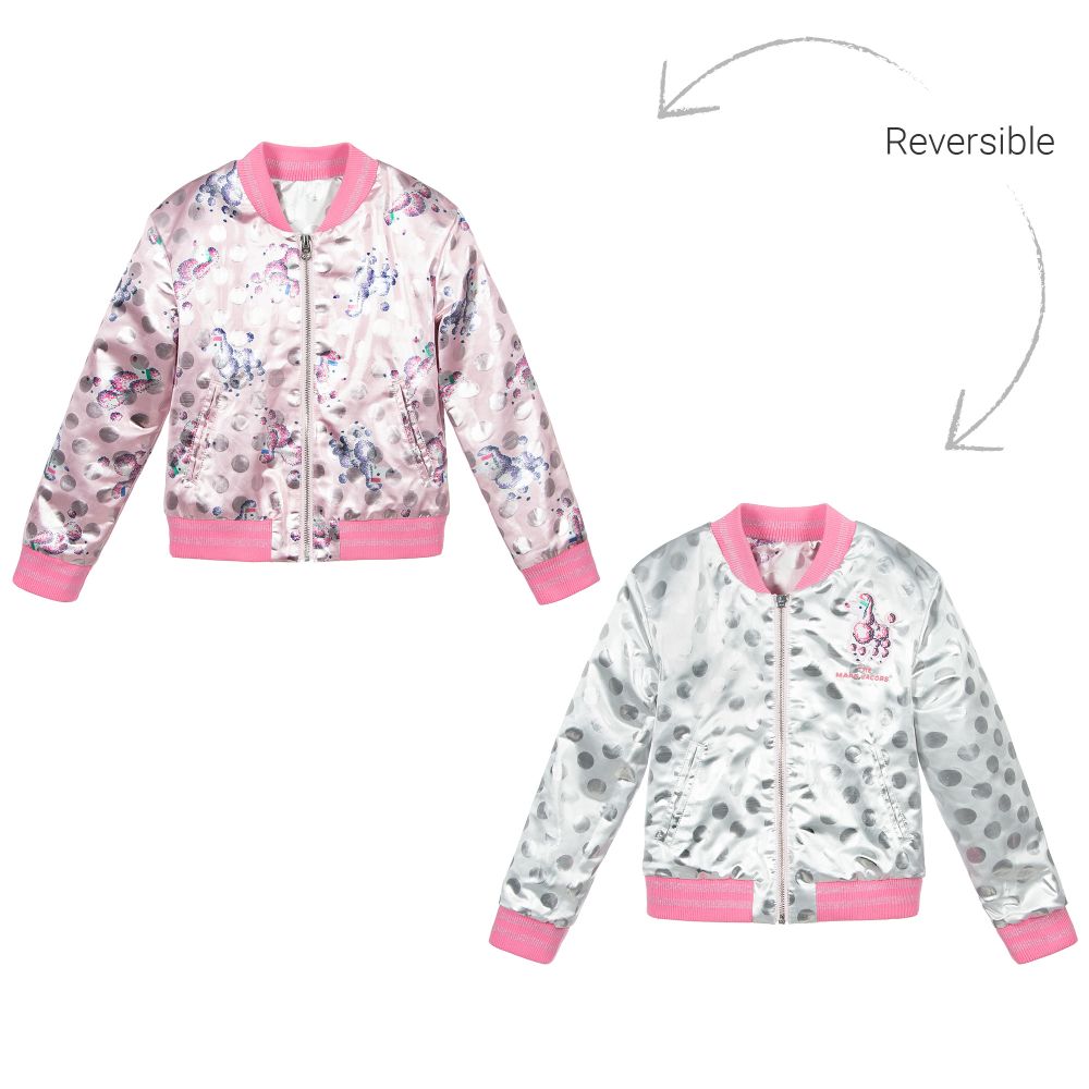 MARC JACOBS - Розовая двусторонняя куртка  | Childrensalon
