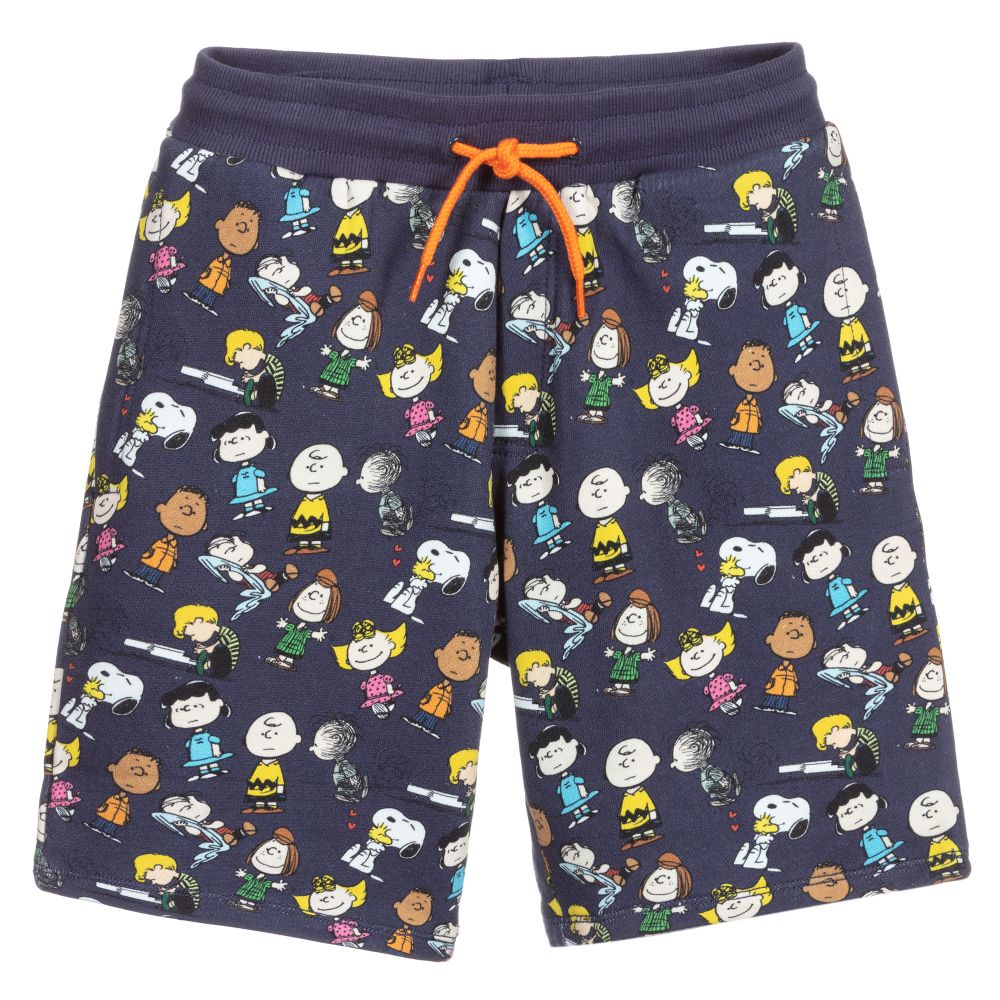 MARC JACOBS - Blaue Shorts mit Peanuts-Print | Childrensalon