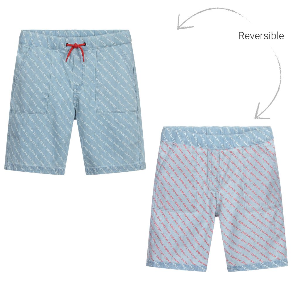 MARC JACOBS - Teen Denim Reversible Shorts | Childrensalon