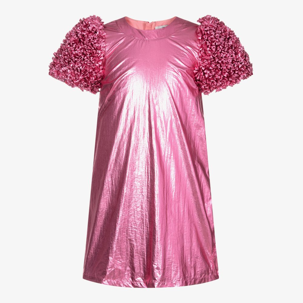 MARC JACOBS - Pinkes Teen Kleid in Metallic-Optik | Childrensalon