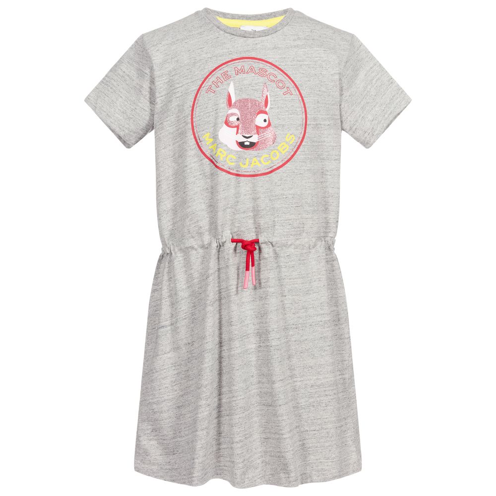 MARC JACOBS - Teen Grey Mascot Logo Dress | Childrensalon