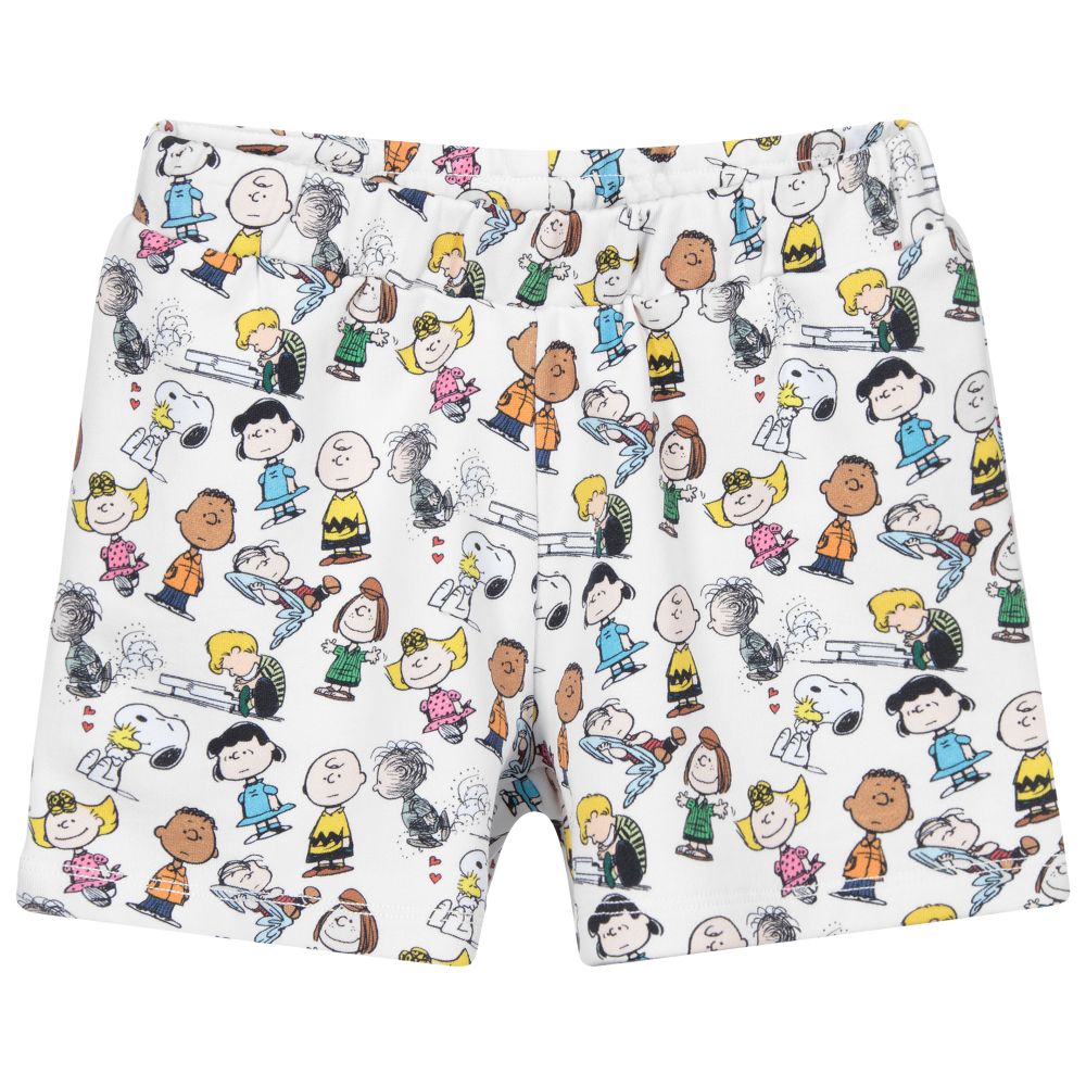 MARC JACOBS - Weiße Teen Shorts mit Peanuts-Print | Childrensalon
