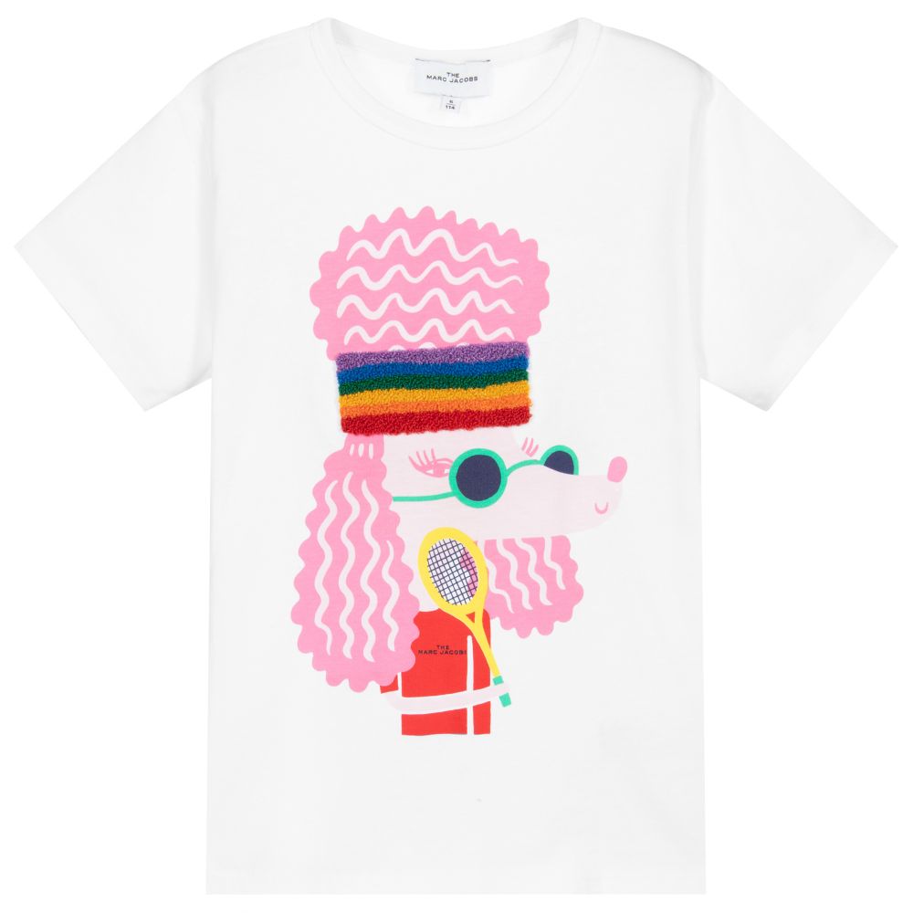MARC JACOBS - White Organic Cotton T-Shirt | Childrensalon
