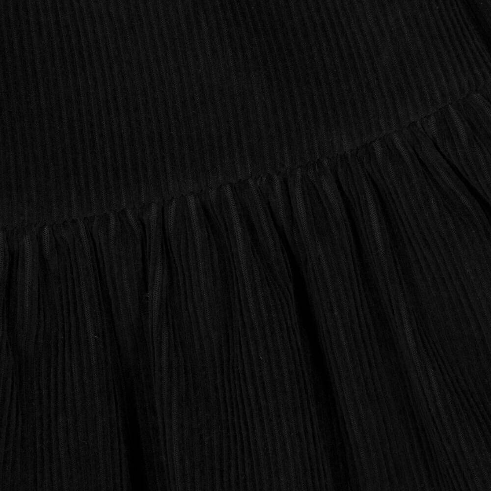 The Middle Daughter-Girls Black Corduroy Dress | Childrensalon Outlet