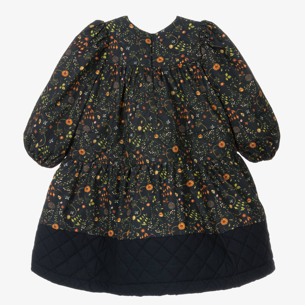 The Middle Daughter-Girls Blue Botanical Dress | Childrensalon Outlet