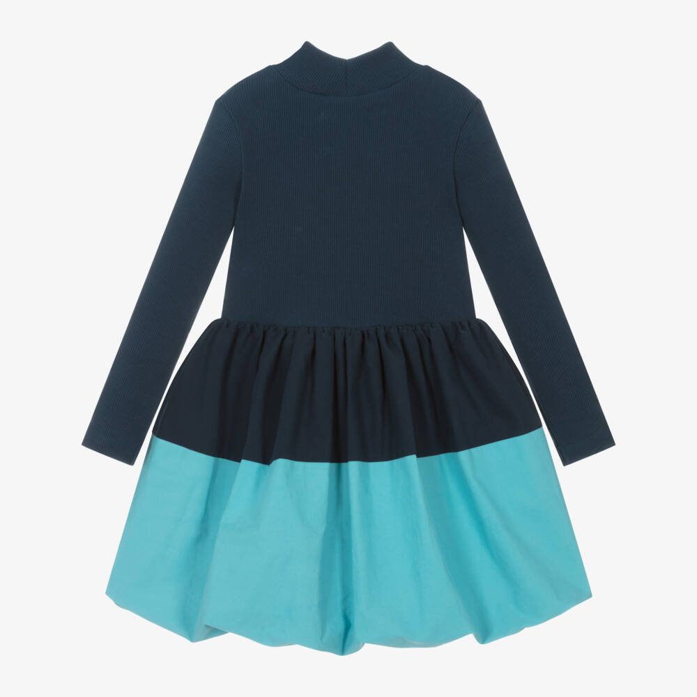 The Middle Daughter-Girls Navy Puffball Dress | Childrensalon Outlet