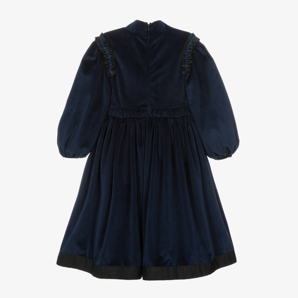 The Middle Daughter-فستان مخمل لون كحلي | Childrensalon Outlet