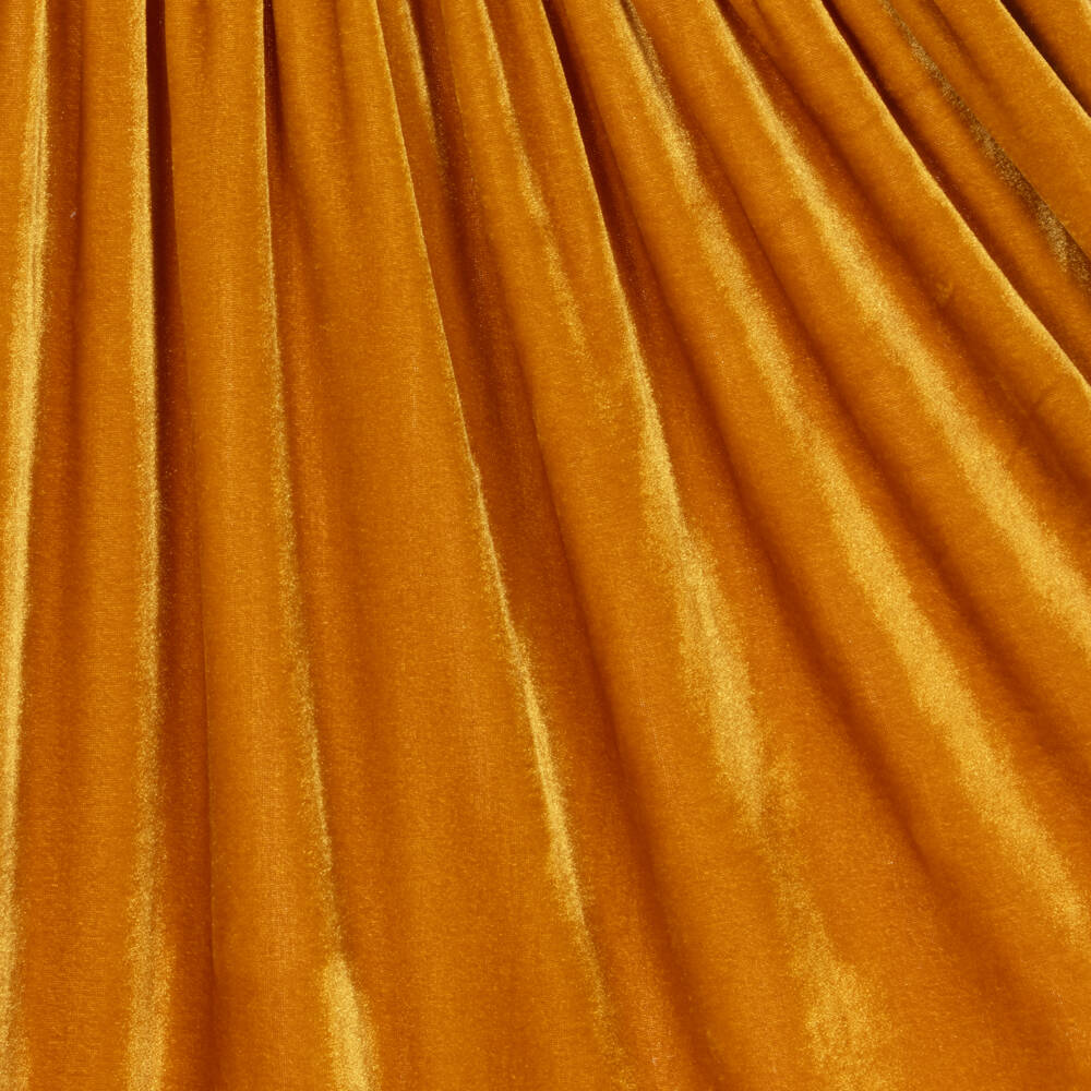 The Middle Daughter-Girls Ochre Velour Tiered Dress | Childrensalon Outlet