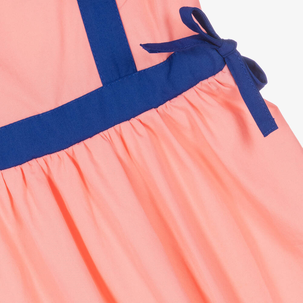 The Middle Daughter-Girls Pink & Blue Cotton Dress | Childrensalon Outlet