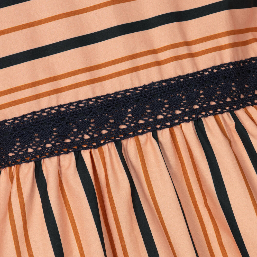 The Middle Daughter-Girls Pink Striped Dress | Childrensalon Outlet