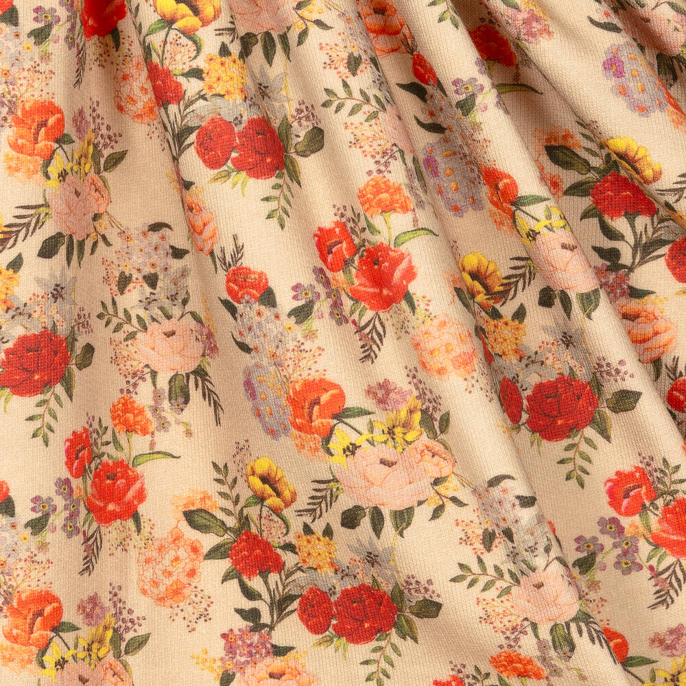 The Middle Daughter-Бежево-красное платье с цветами | Childrensalon Outlet