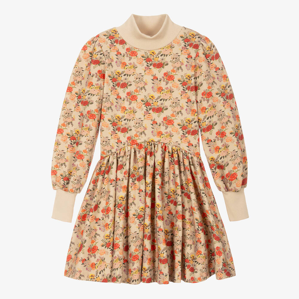 The Middle Daughter - Geblümtes Teen Kleid Beige/Rot | Childrensalon