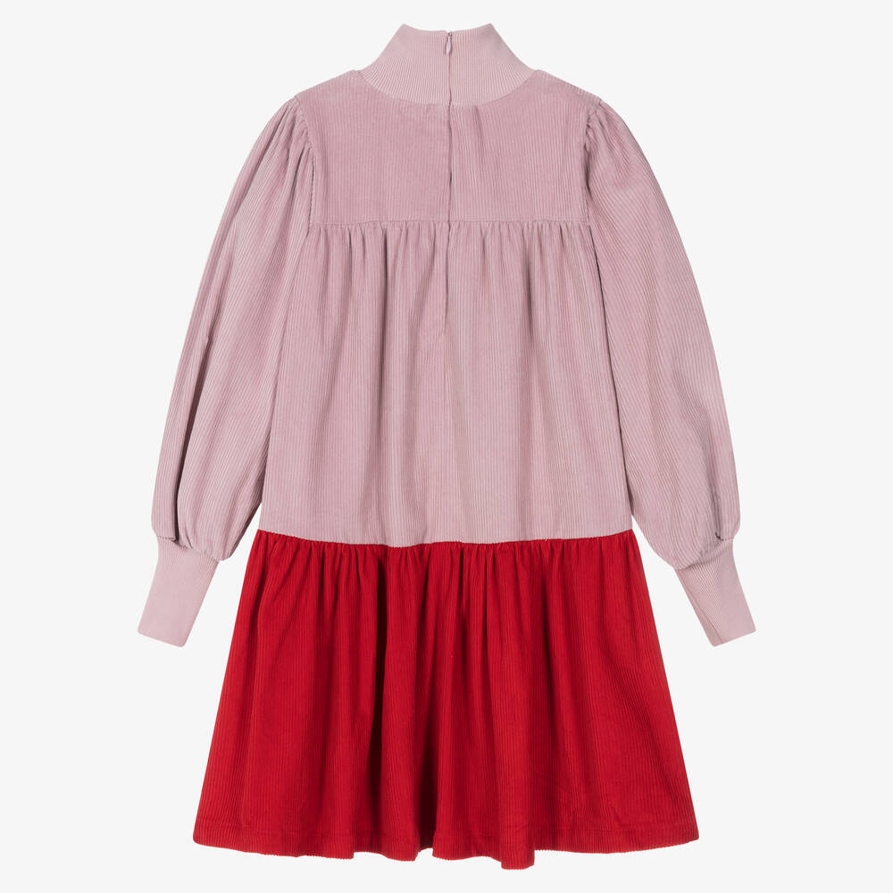 The Middle Daughter-Teen Girls Pink & Red Corduroy Dress | Childrensalon Outlet