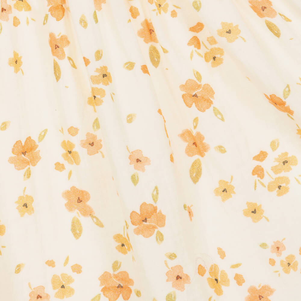 The New Society-Girls Ivory & Pink Floral Dress | Childrensalon Outlet