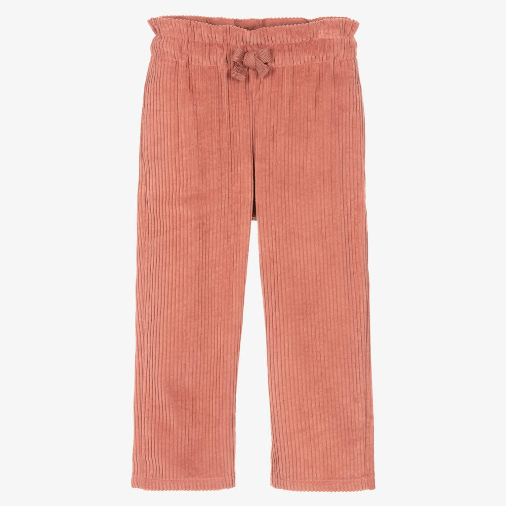 The New Society - Girls Pink Corduroy Trousers | Childrensalon