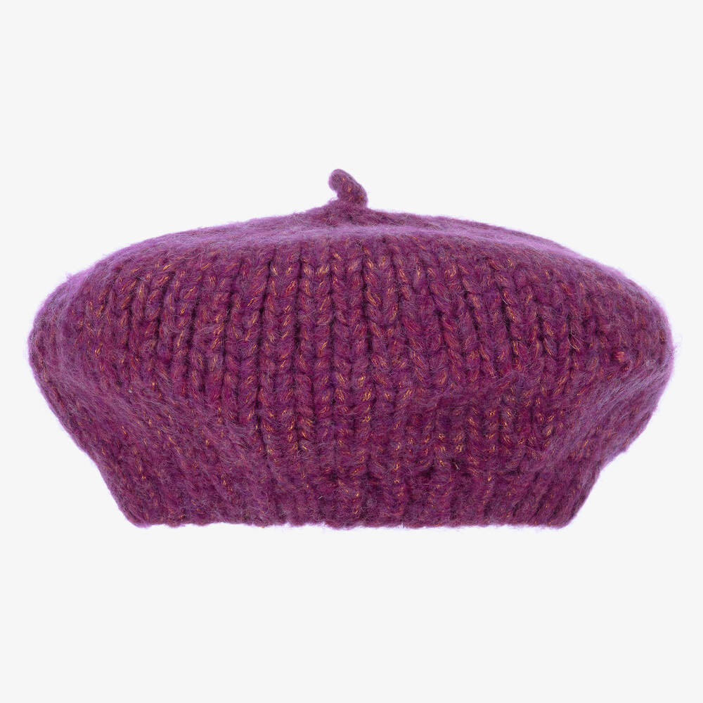 The New Society-Фиолетовый берет крупной вязки | Childrensalon Outlet