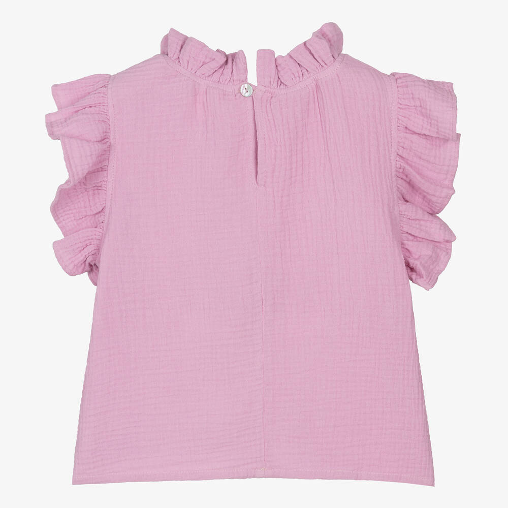 Cotton ruffle blouse store