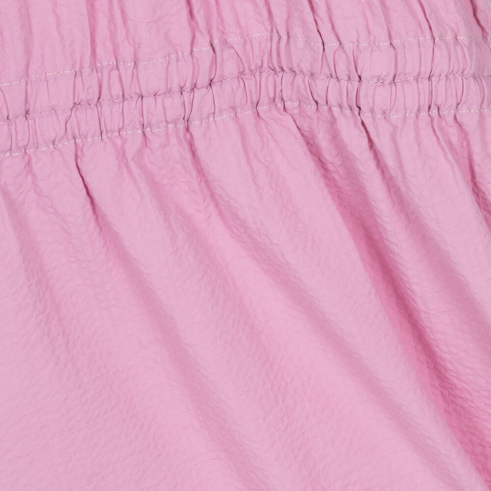 The New Society-Girls Purple Seersucker Ruched Dress | Childrensalon Outlet