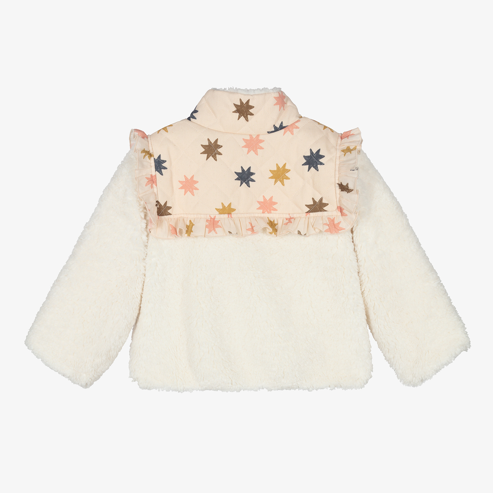 The New Society-Teen Girls Ivory Fleece Top | Childrensalon Outlet