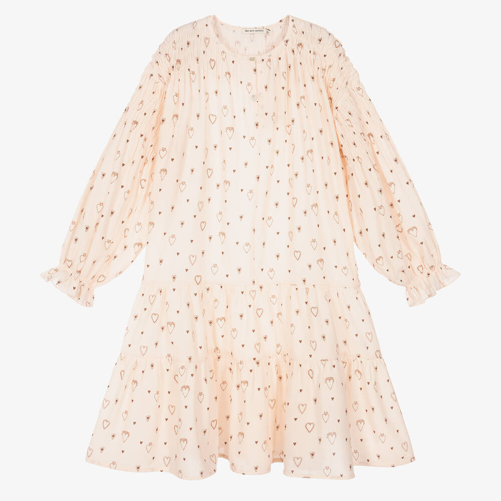 The New Society-Teen Girls Pink Hearts Dress | Childrensalon Outlet