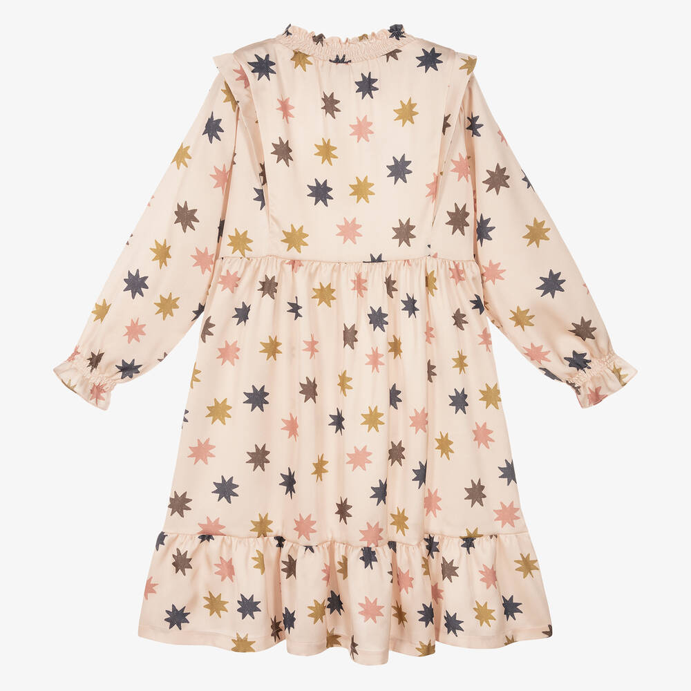 The New Society-فستان تينز بناتي ساتان لون زهري | Childrensalon Outlet