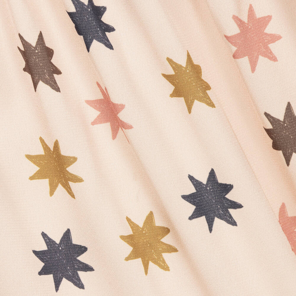 Pink dress with gold stars sales
