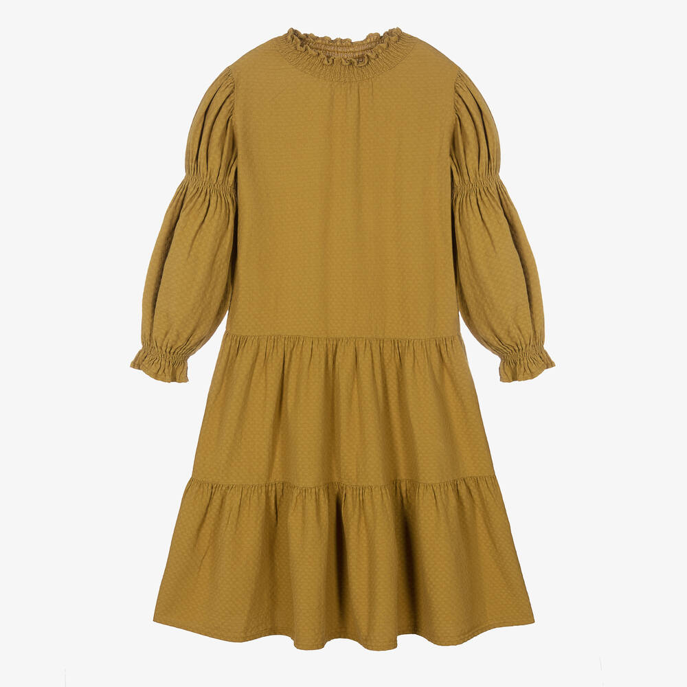 The New Society - Teen Girls Yellow Cotton Dress | Childrensalon