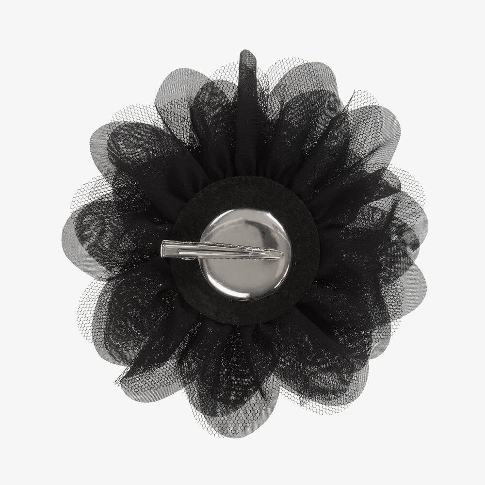 The Tiny Universe-مشبك للشعر تول وشيفون لون أسود للبنات (15 سم) | Childrensalon Outlet