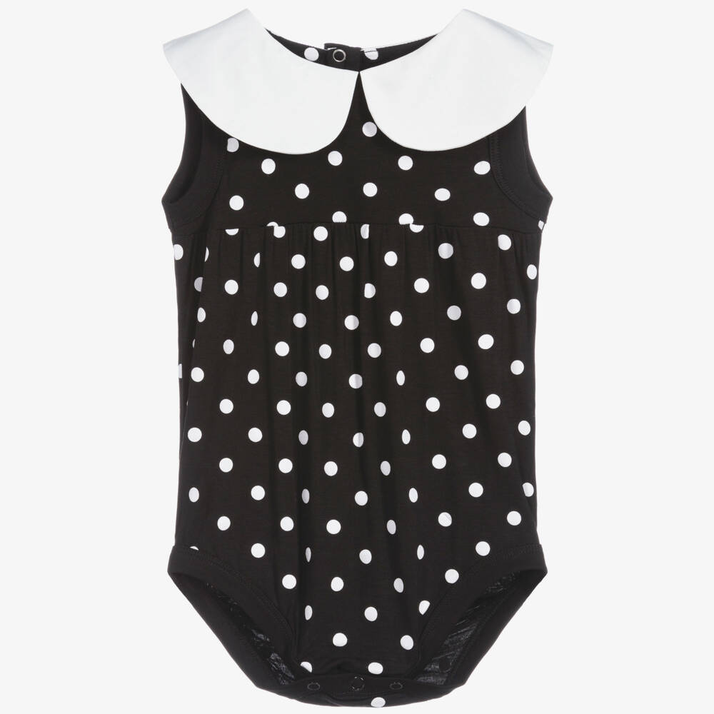 The Tiny Universe-تبّان قطن جيرسي لون أسود وأبيض للمولودات | Childrensalon Outlet