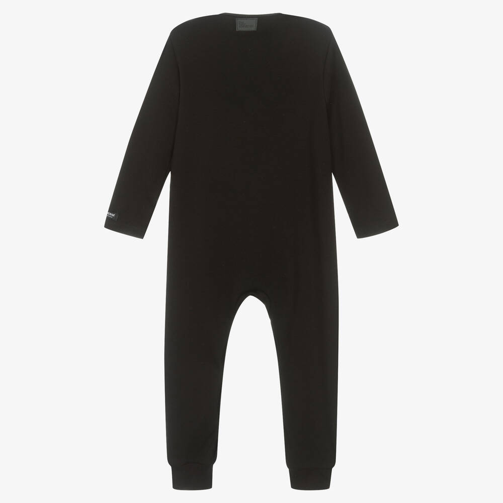 The Tiny Universe-Черный хлопковый ромпер-смокинг | Childrensalon Outlet