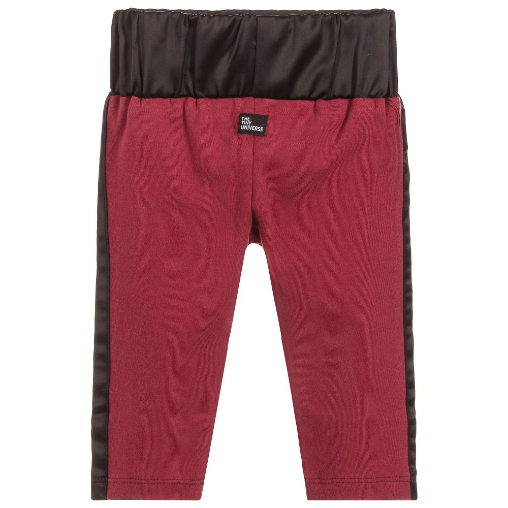 The Tiny Universe-Boys Burgundy Cotton Trousers | Childrensalon Outlet
