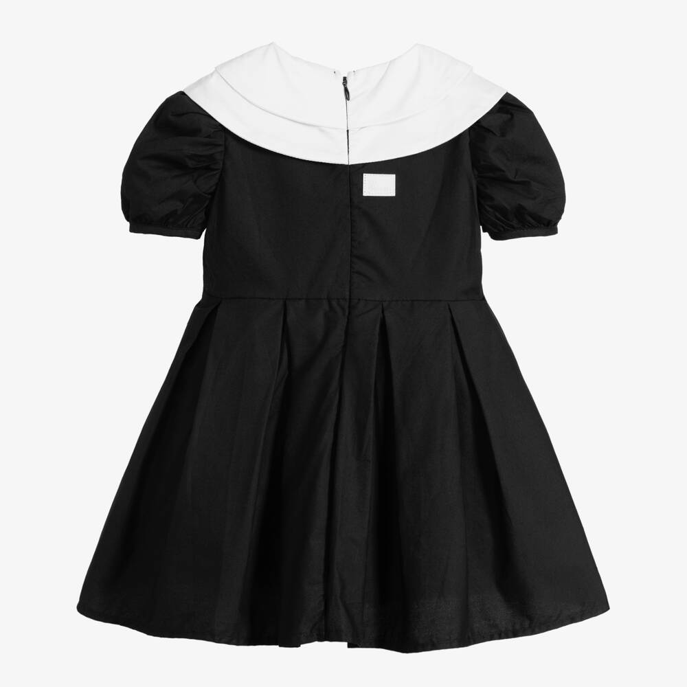 The Tiny Universe-Girls Black Cotton Dress | Childrensalon Outlet