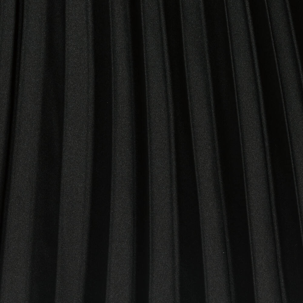 The Tiny Universe-Girls Black Pleated Satin Skirt | Childrensalon Outlet