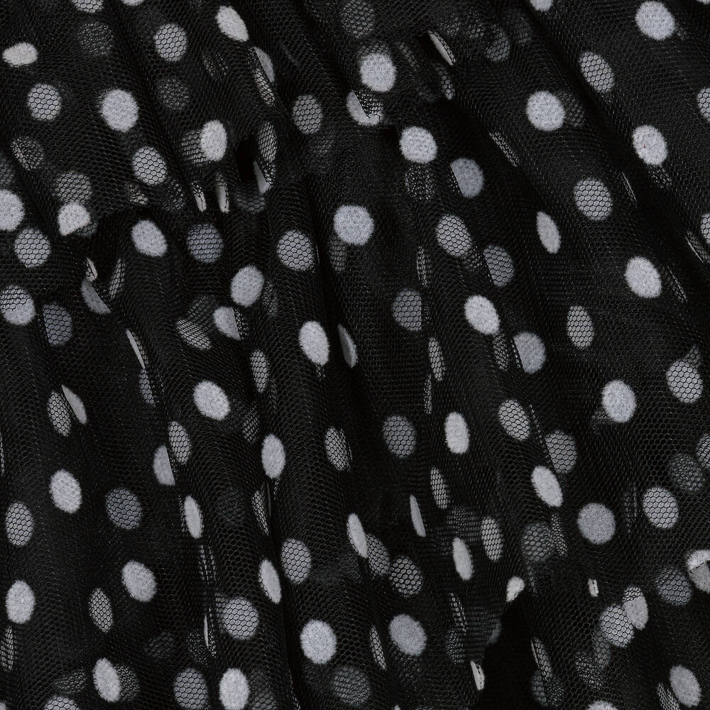 The Tiny Universe-Girls Black Polka Dot Tulle Tutu Skirt | Childrensalon Outlet