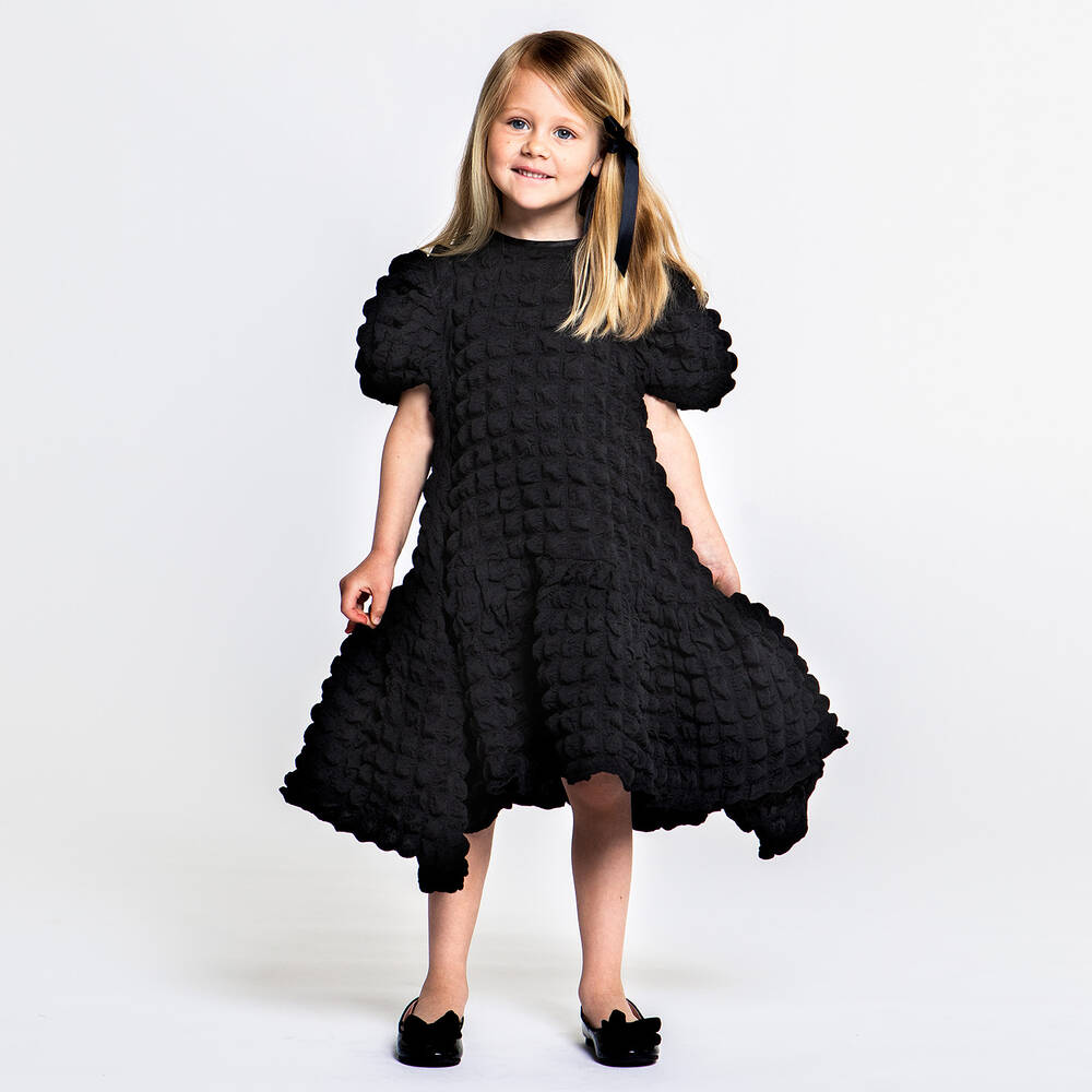 The Tiny Universe-فستان لون أسود | Childrensalon Outlet