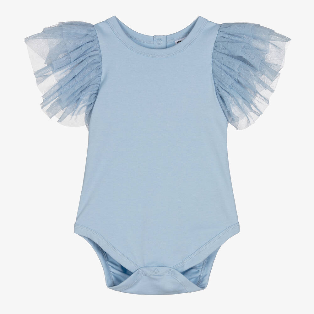 The Tiny Universe - Body bleu en coton bio fille | Childrensalon