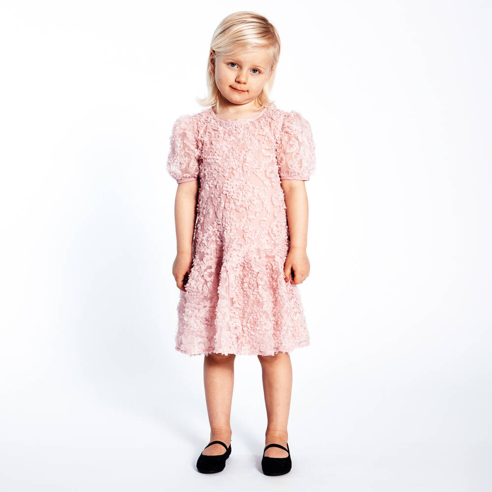 The Tiny Universe-Girls Blush Tulle Layered Dress | Childrensalon Outlet