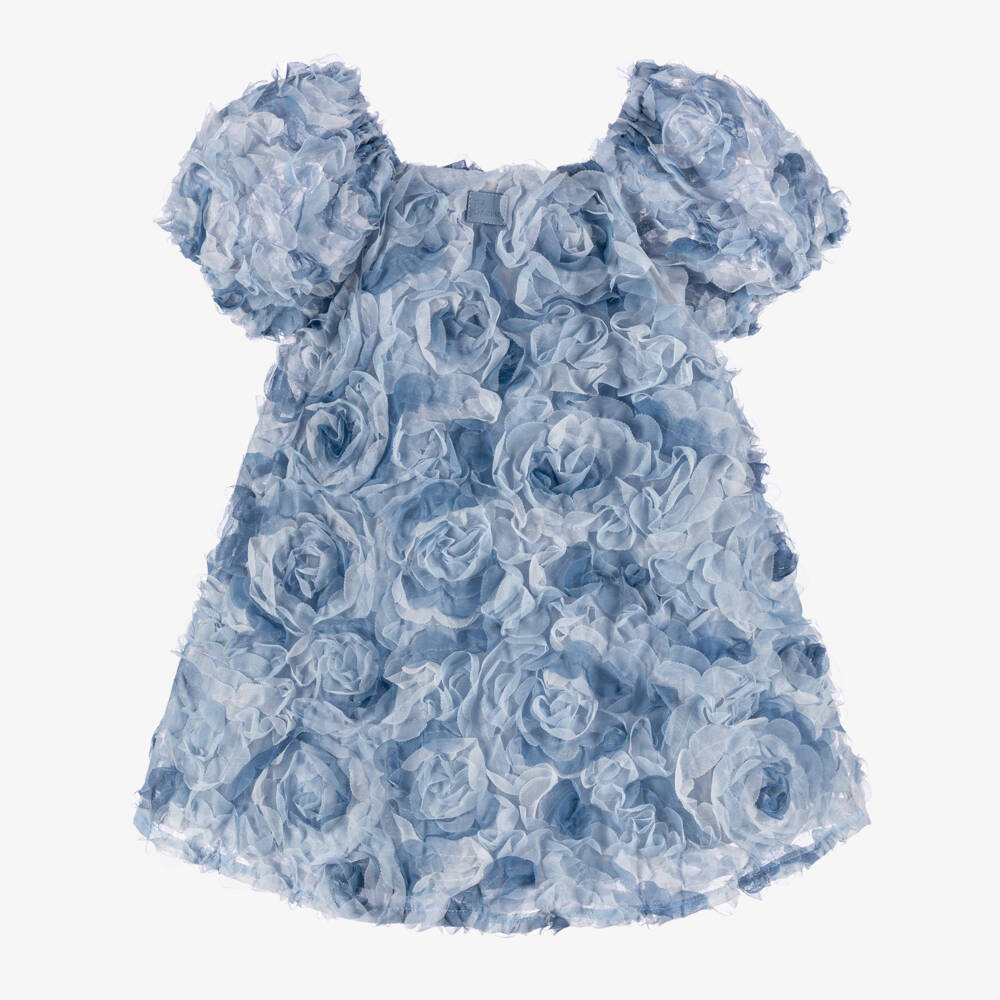 The Tiny Universe-Girls Dreamy Blue Floral Dress | Childrensalon Outlet