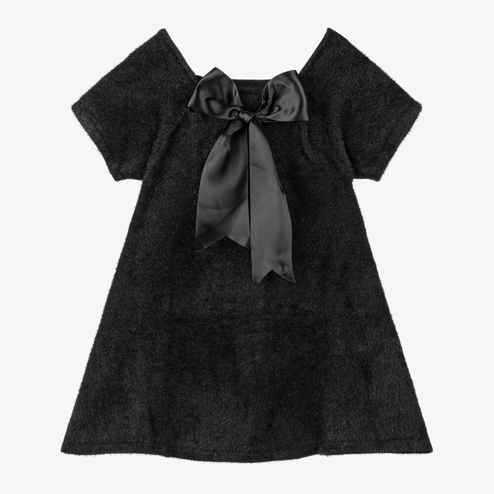 The Tiny Universe-Girls Elegant Black Knit Dress | Childrensalon Outlet